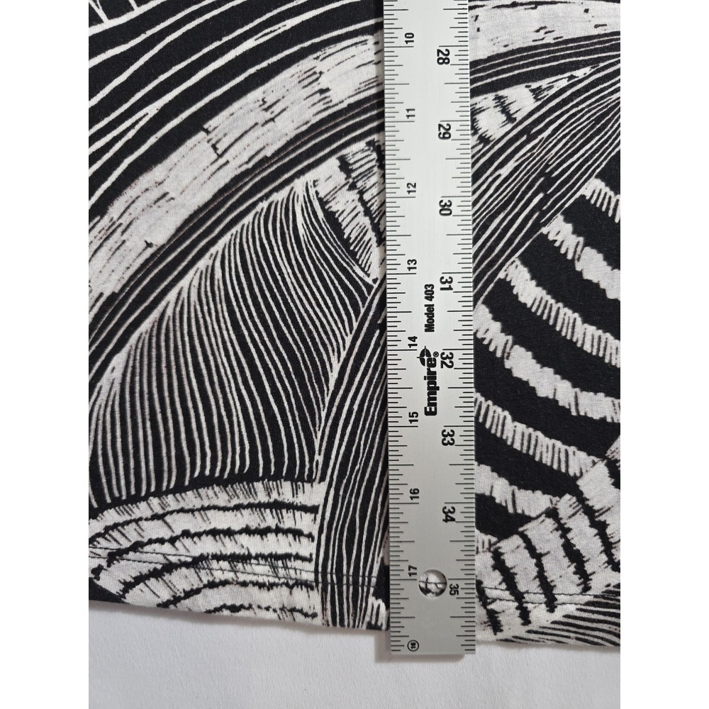 Athleta Santorini Dress Medium Black White Print Stretch Sleeveless UPF - Picture 5 of 9